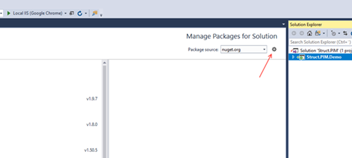 Open Nuget package manager