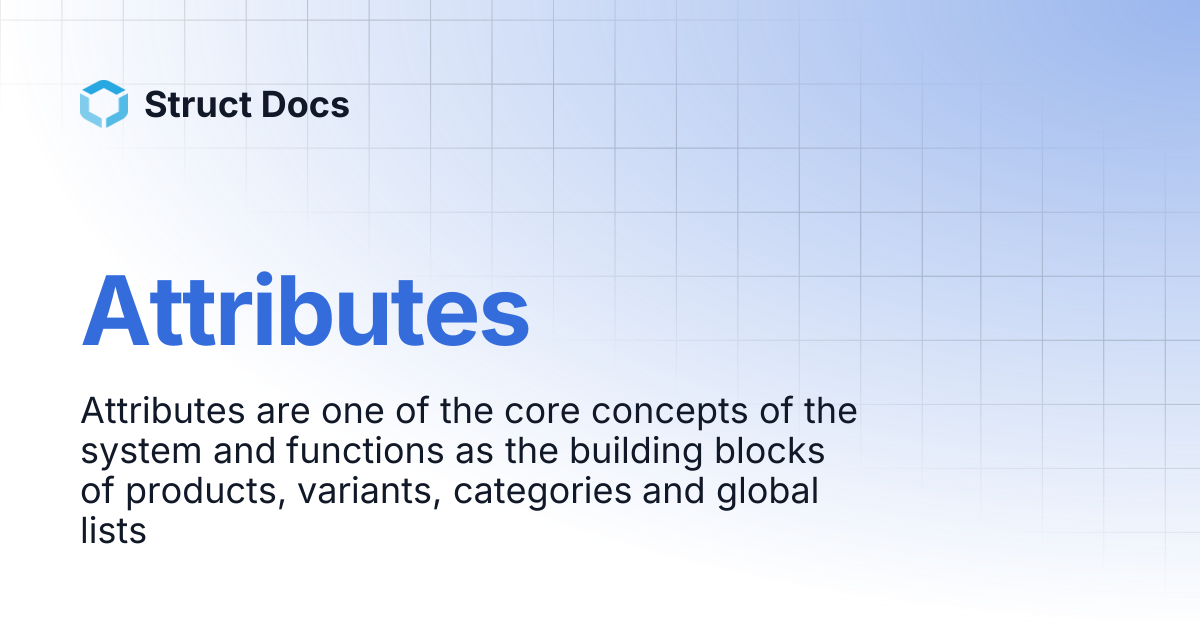 Attributes | Struct Docs