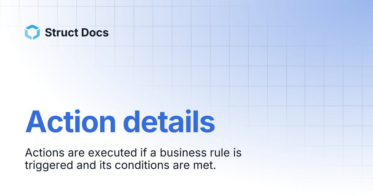 Action details | Struct Docs